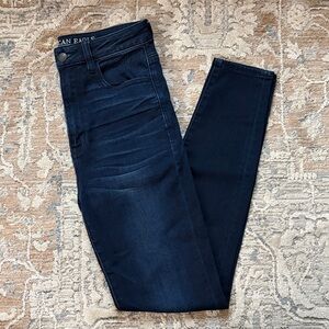 American Eagle Outfitters Women’s Deep Indigo Skinny Jeans